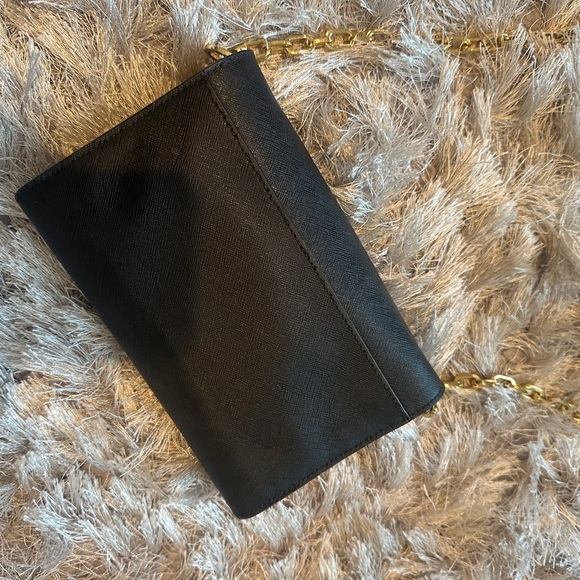 Tory Burch Black and Gold Crossbody Bag with Iconic Logo - Picture 2 of 4